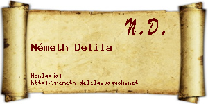 Németh Delila névjegykártya